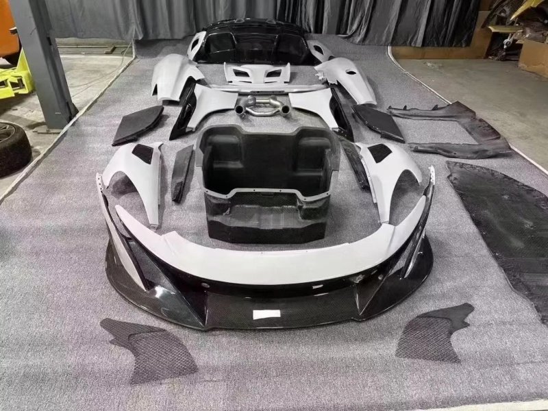 675LT Kits Body Kits for 650S Excellent Quality Wet Carbon Fiber Front Lip Side Skirt Rear Diffuser Hood Bonnet Fender